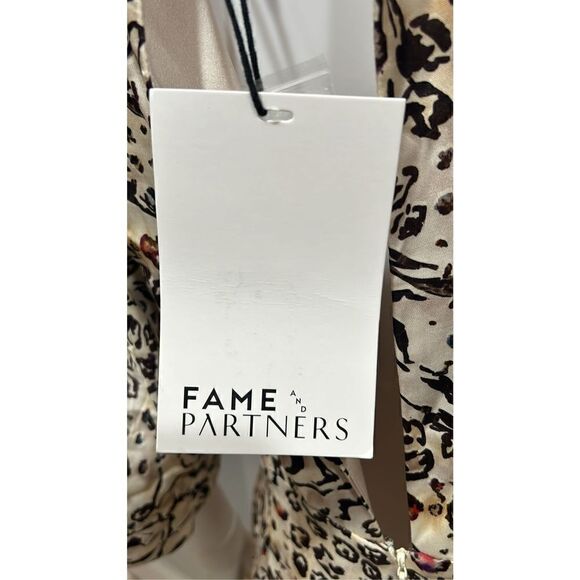 FAME and Partners Sayge Animal Print Midi Dress Size 8 - Picture 12 of 12